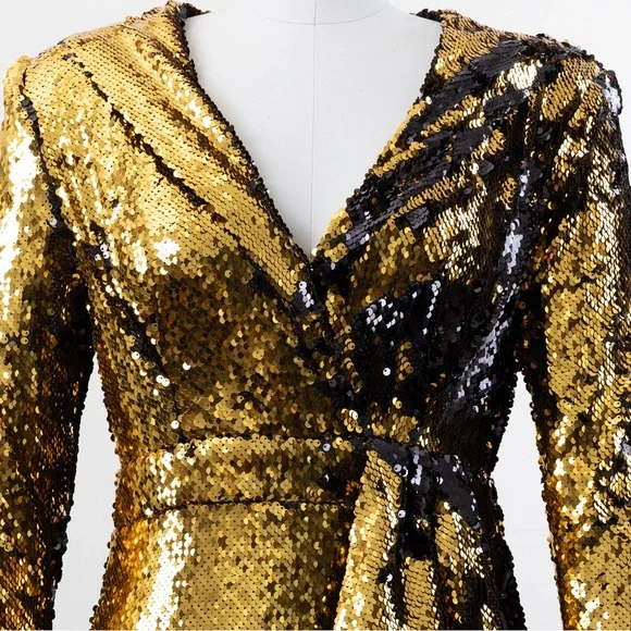 Gold Sequin Dress - Picture 3 of 3
